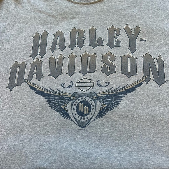 Harley-Davidson Light Blue Wings Northwest Olympia Washington T-Shirt Size L - Picture 6 of 13